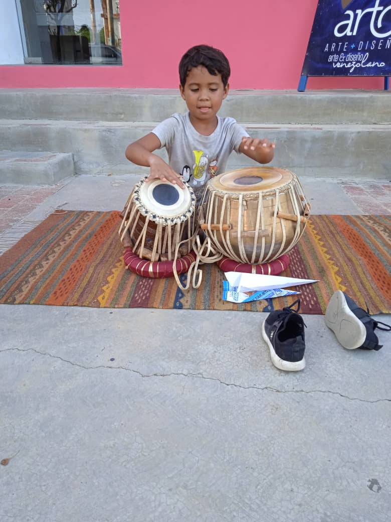 Carlos, en su primera clase. Pampatar, Edo.Nueva Esparta. Venezuela.